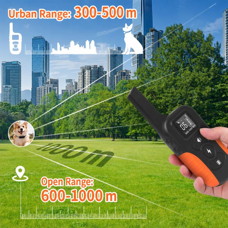 PaiPaitek PD519-1 Ultra-long Remote Controll Anti Barking Pet Dog Training Collar, PD519-1