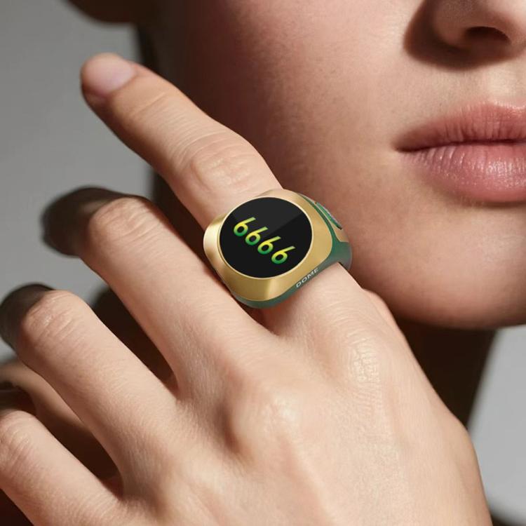 S6 Adjustable Size Color Screen Display Prayer Smart Bluetooth Ring Counter, S6 (Black), S6 (Green), S6 (Rose Gold), S6 (Silver)