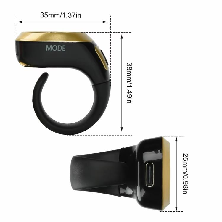 S6 Adjustable Size Color Screen Display Prayer Smart Bluetooth Ring Counter, S6 (Black), S6 (Green), S6 (Rose Gold), S6 (Silver)