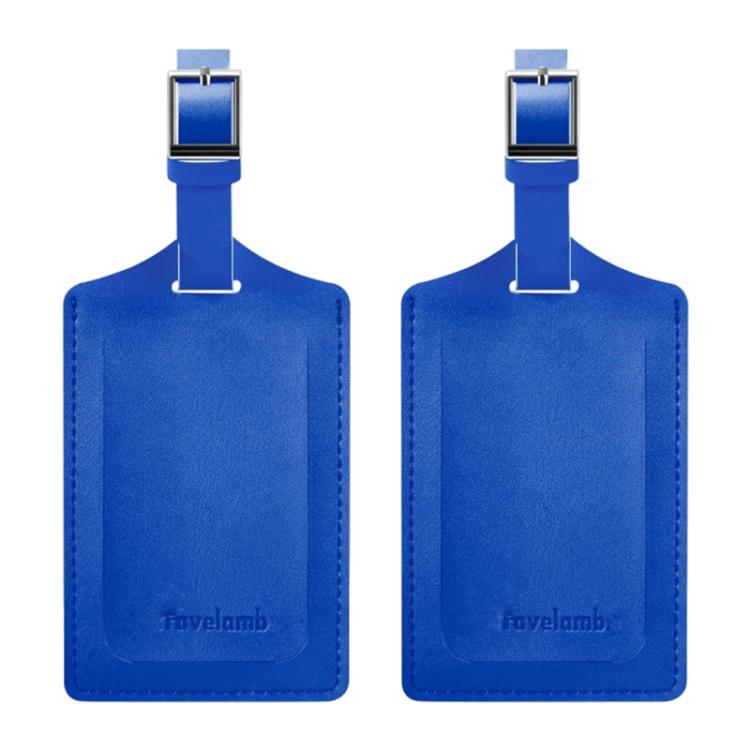 1 Pair Vintage PU Leather Luggage Tag