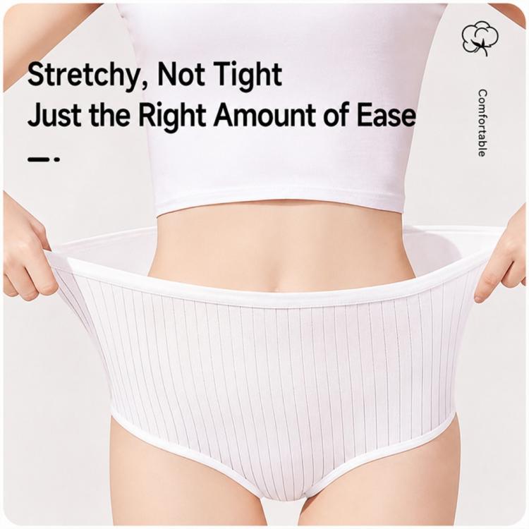 10 PCS/Pack Women Disposable Underwears Sterilized Cotton Crotch Briefs, M, L, XL, XXL, XXXL