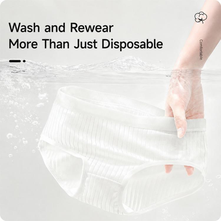 10 PCS/Pack Women Disposable Underwears Sterilized Cotton Crotch Briefs, M, L, XL, XXL, XXXL