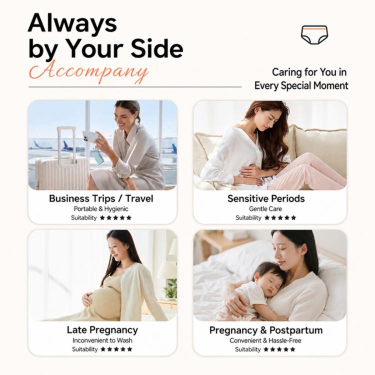10 PCS/Pack Women Disposable Underwears Sterilized Cotton Crotch Briefs, M, L, XL, XXL, XXXL