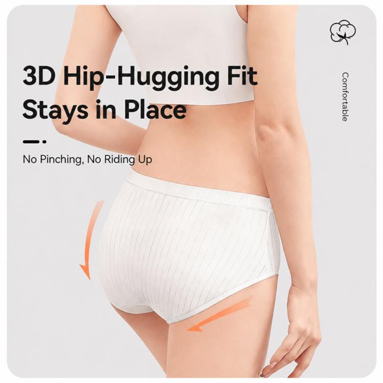 10 PCS/Pack Women Disposable Underwears Sterilized Cotton Crotch Briefs, M, L, XL, XXL, XXXL