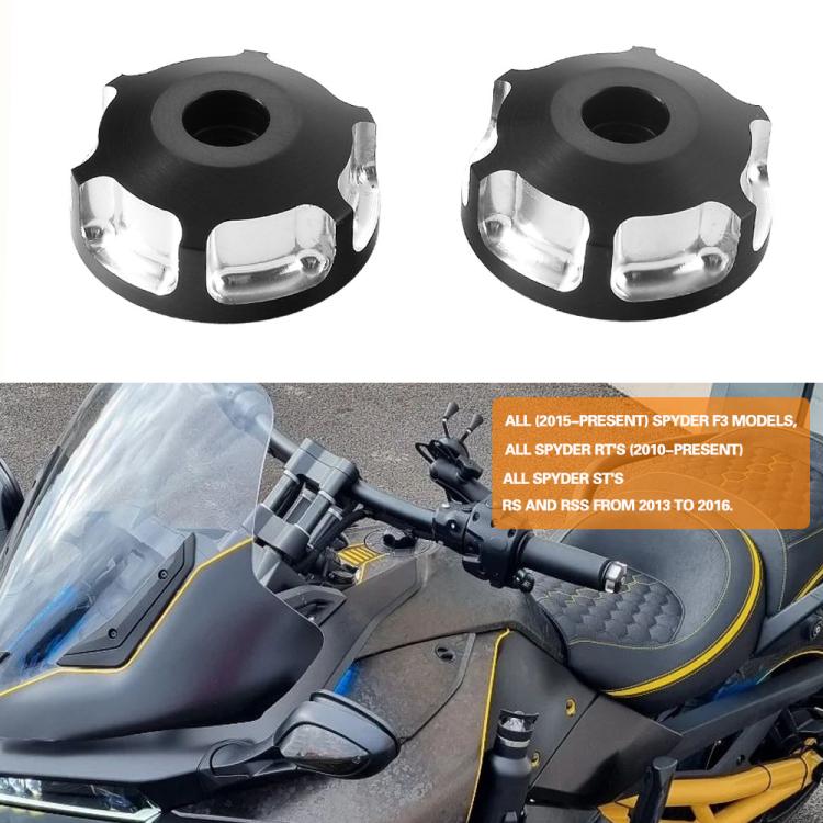 1 Pair CAM-044 Motorcycle Handlebar End Caps For CAN-AM Spyder F3 / F3-S 2015-2023, CAM-044