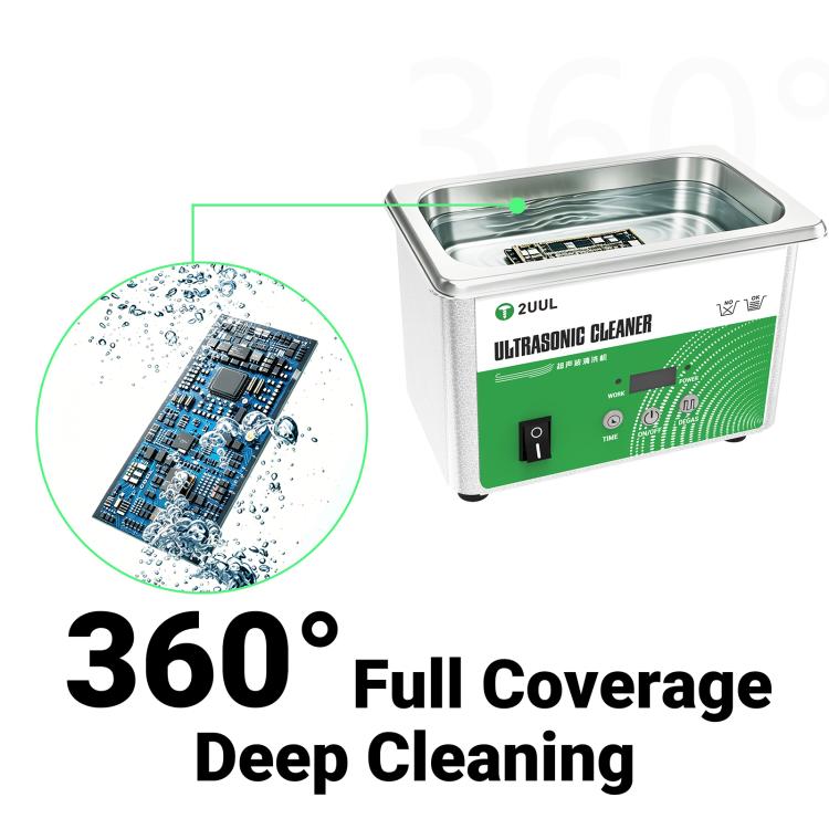 2UUL SS01 0.8L Ultrasonic Cleaner, US Plug, US Plug