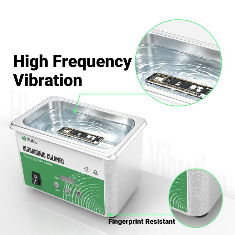 2UUL SS01 0.8L Ultrasonic Cleaner, US Plug, US Plug