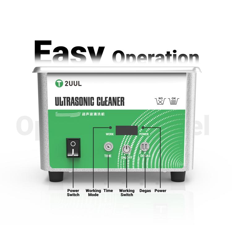 2UUL SS01 0.8L Ultrasonic Cleaner, US Plug, US Plug