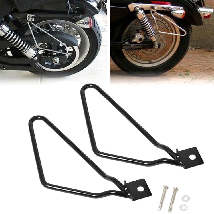 1 Pair Motorcycle Modified Universal Saddlebag Triangular Bracket Support