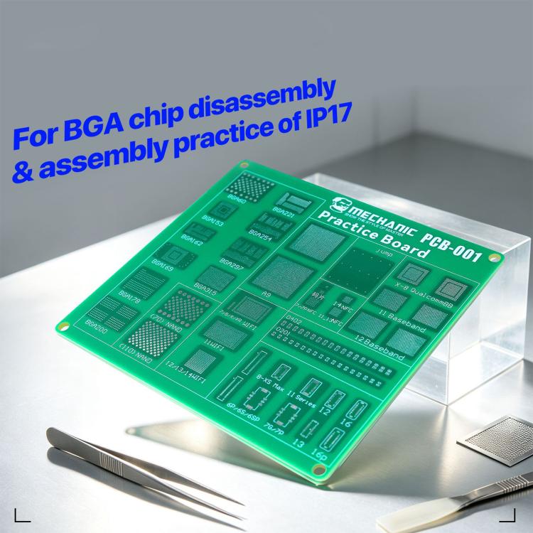 MECHANIC PCB-001 BGA Chip Connector Socket Stencil Practice Board For iPhone 17 Series, PCB-001
