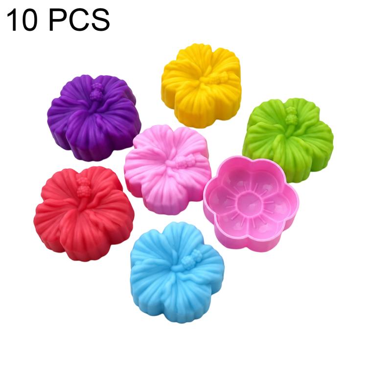 10 PCS/Pack High-Temperature Flower Silicone Mold