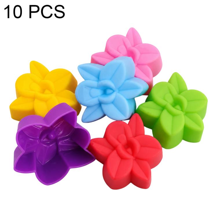 10 PCS/Pack High-Temperature Flower Silicone Mold