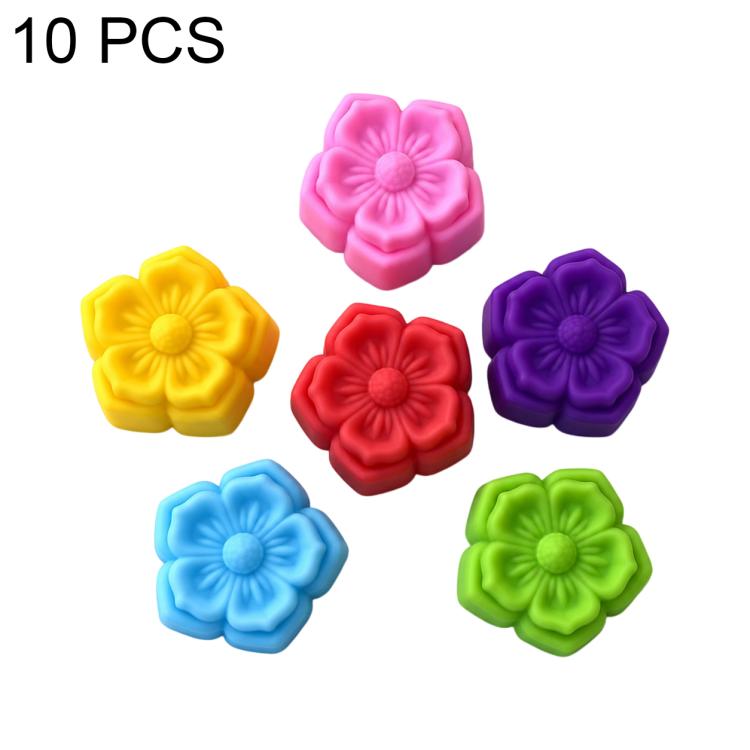 10 PCS/Pack High-Temperature Flower Silicone Mold