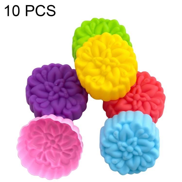 10 PCS/Pack High-Temperature Flower Silicone Mold
