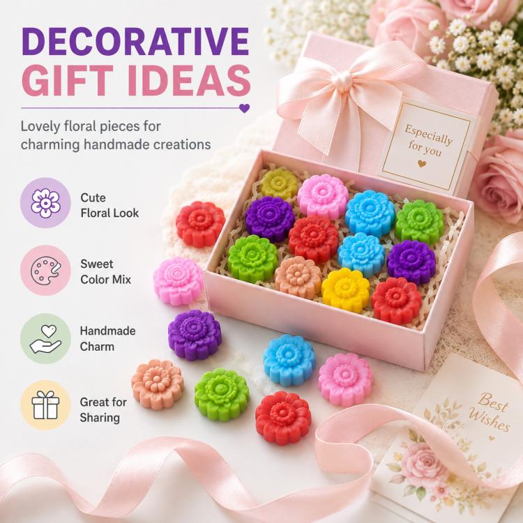 10 PCS/Pack High-Temperature Flower Silicone Mold