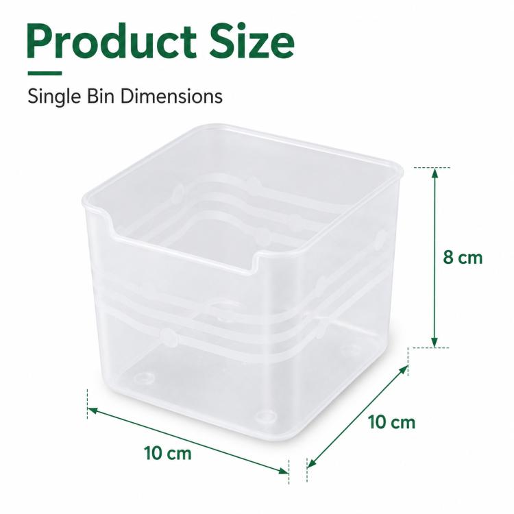 10 PCS/Pack Refrigerator Door Storage Fresh-Keeping Container