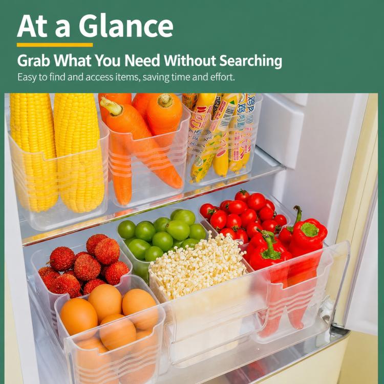10 PCS/Pack Refrigerator Door Storage Fresh-Keeping Container