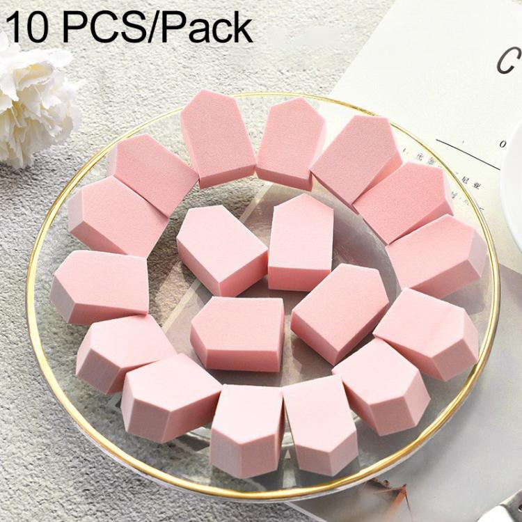 10 PCS/Pack Small-House Shaped Makeup Sponge Ultra-Soft Beauty Blender Puff