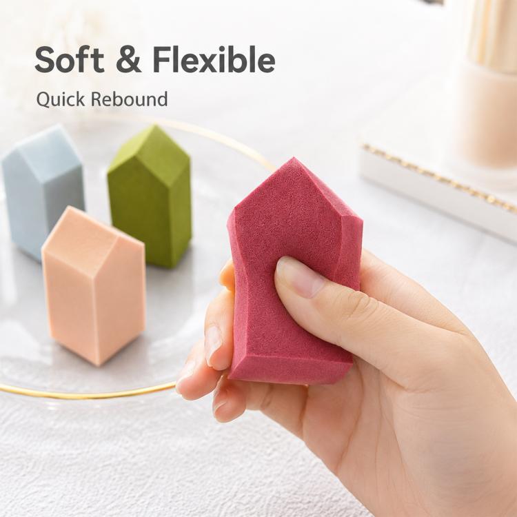 10 PCS/Pack Small-House Shaped Makeup Sponge Ultra-Soft Beauty Blender Puff