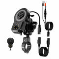 45W Motorcycle 360-degree Rotating Magnetic Phone Wireless Charger Holder, Handlebar Model-A1, Rearview Mirror Mount-A2, Rearview Mirror Arm-A3, M8 Screw-A4, Crossbar-A5, Heavy-Duty Clamp-A6, Oil Pump Base-A7