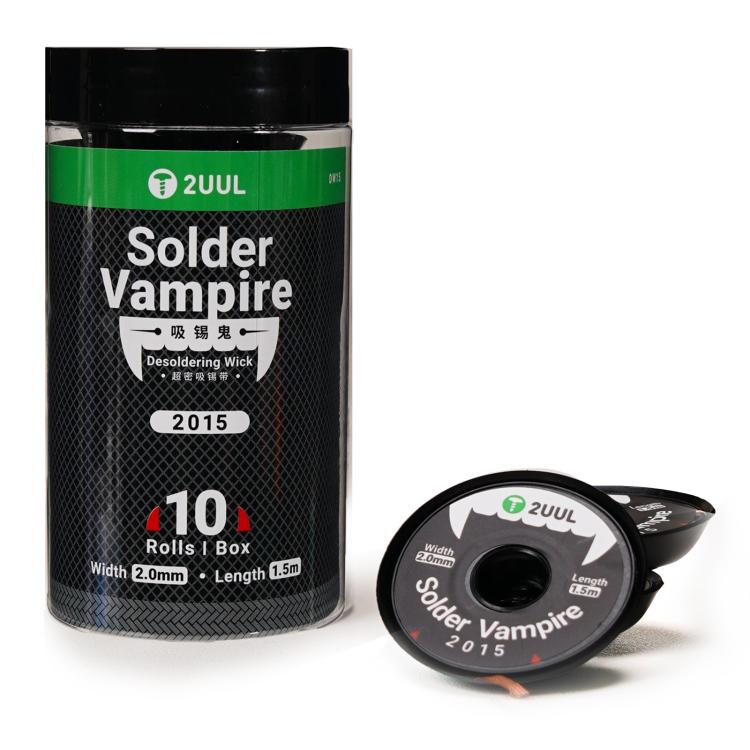 10 PCS/Pack 2UUL DW15 2015 Ultra Density Solder Vampire Desoldering Wick