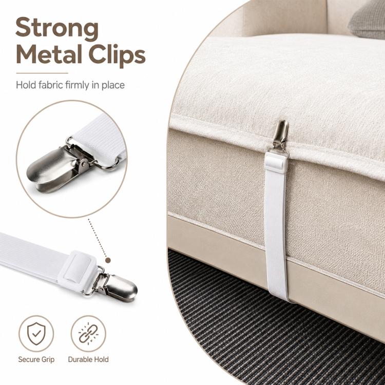 1 Pair Bed Sheet Anti-slip Fastener Clips