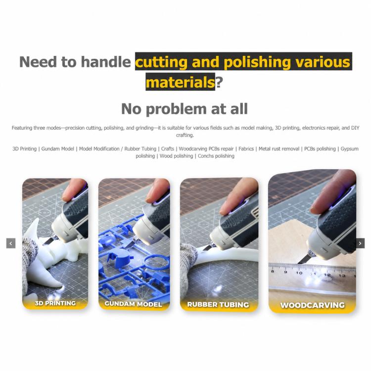 JAKEMY JM-Y09 40khz Cordless Powerful Precision Handheld Ultrasonic Cutter & Polisher, US Plug, EU Plug, UK Plug, AU Plug