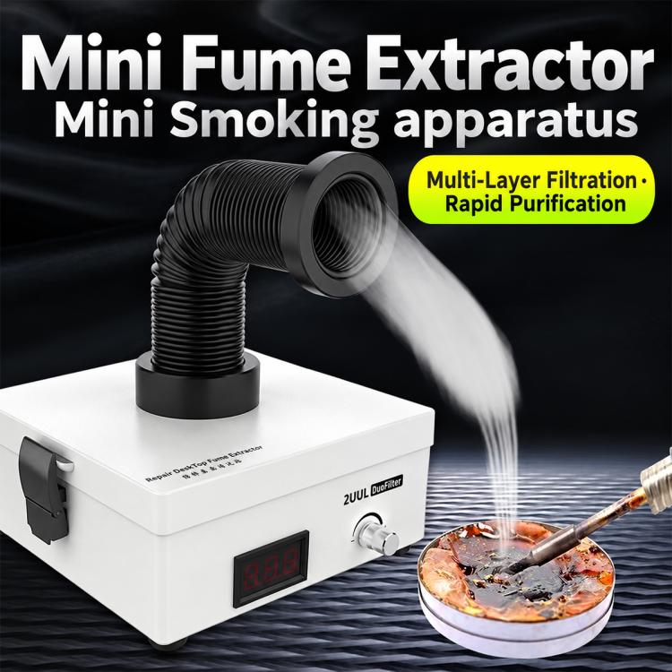 2UUL Desktop Filter Fume Extractor Air Cleaner Smoking Instrument, EU Plug, US Plug