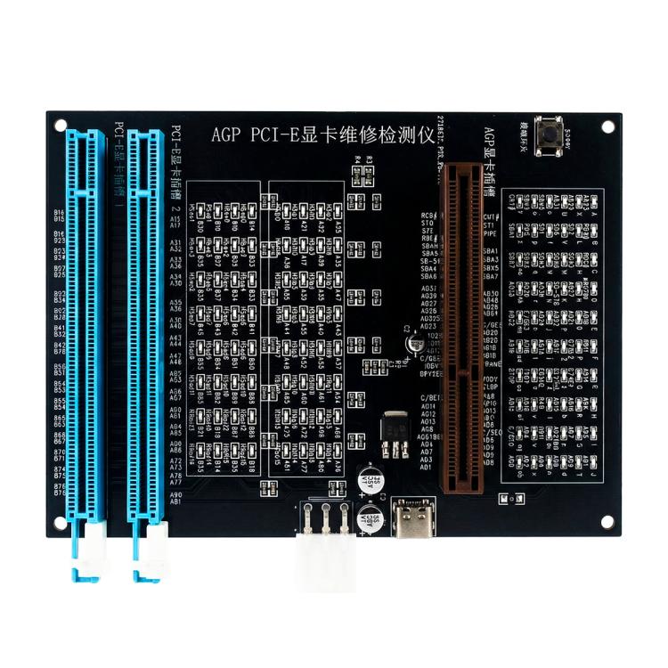 HuiMinTONG HMT-CZ02 HMT-CZ02 AGP PCI-E 16X Graphics Card Diagnostic Tester with LED