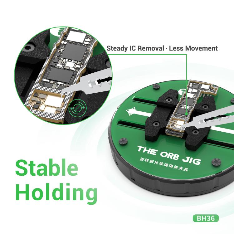 2UUL BH36 360 Degrees Rotating Tempered Glass Thermal Insulation Clamp