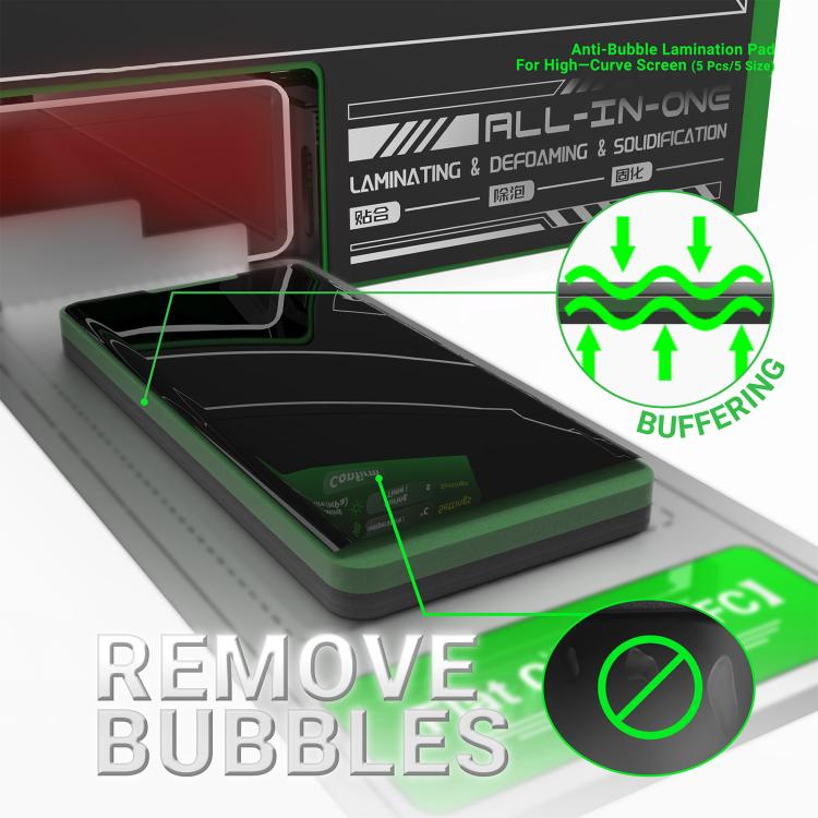 2UUL LD12 Anti-Bubble Lamination Pad for High-Curve Screen Set