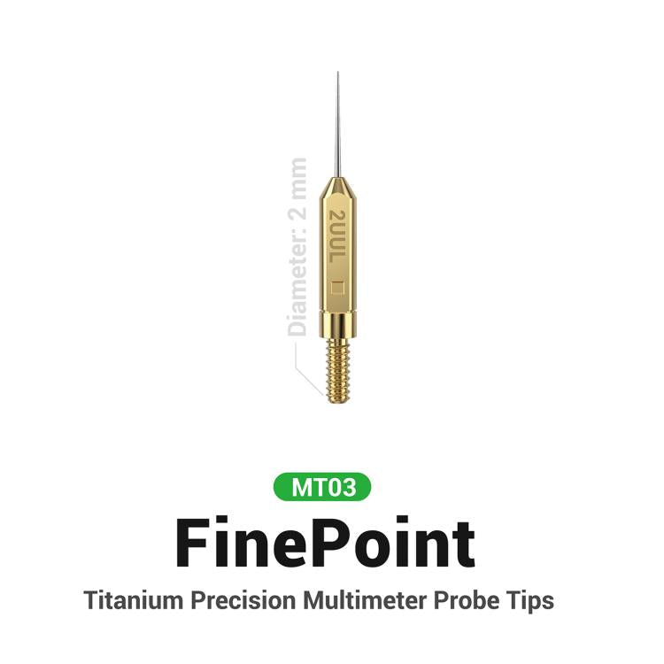 2UUL MT03 FinePoint Titanium Precision Multimeter Probe Tip