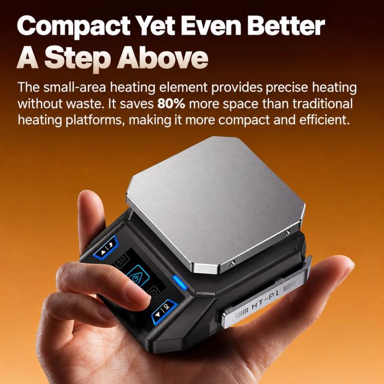 Finiris Smart Heating Plate, Constant Temperature Mini PCB Preheating Station for Mobile Phone Repair, HT-P1A PD3.0 Protocol, HT-P1A 100W US Plug, HT-P1A 100W EU Plug, HT-P1B PD3.1, HT-P1B 100W US Plug, HT-P1B 100W EU Plug