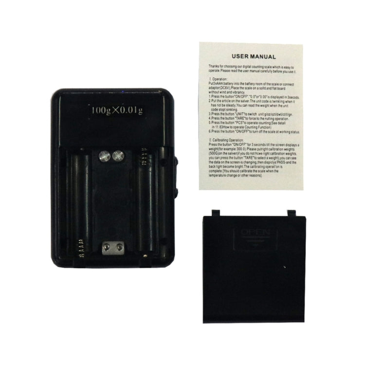 ATP-188 Portable Digital MIni Pocket Electronic Luggage Scale (0.01g~100g), Excluding Batteries, 100g