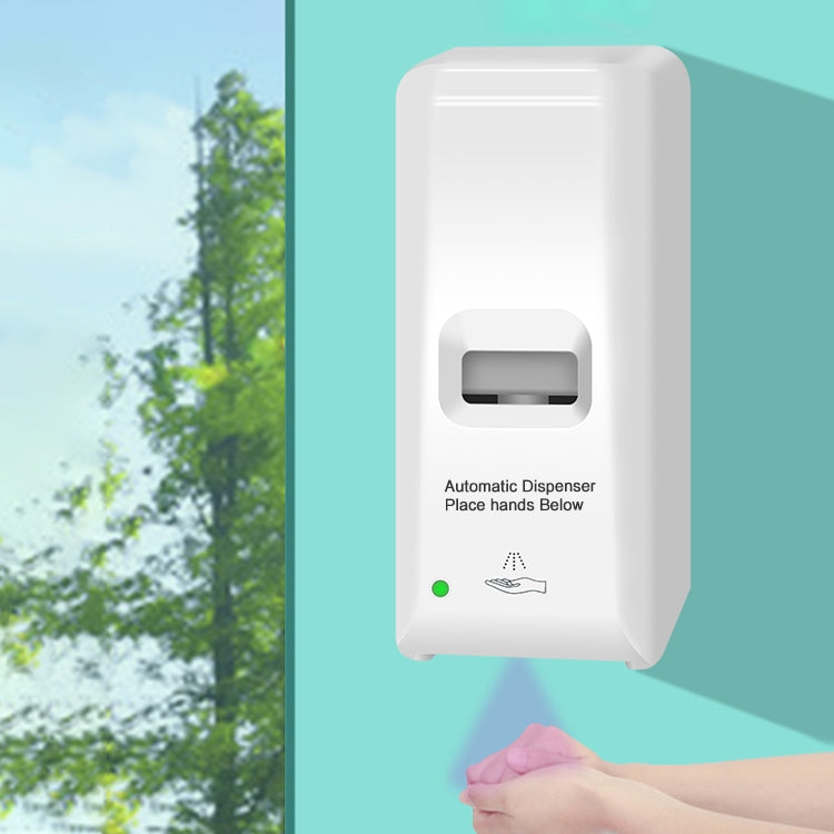 1000ml Wall-mounted Touchless Automatic Infrared Sensor Alcohol Liquid Spray Sanitizer Sterilization Dispenser, 1000ml Wall-mounted Sanitizer