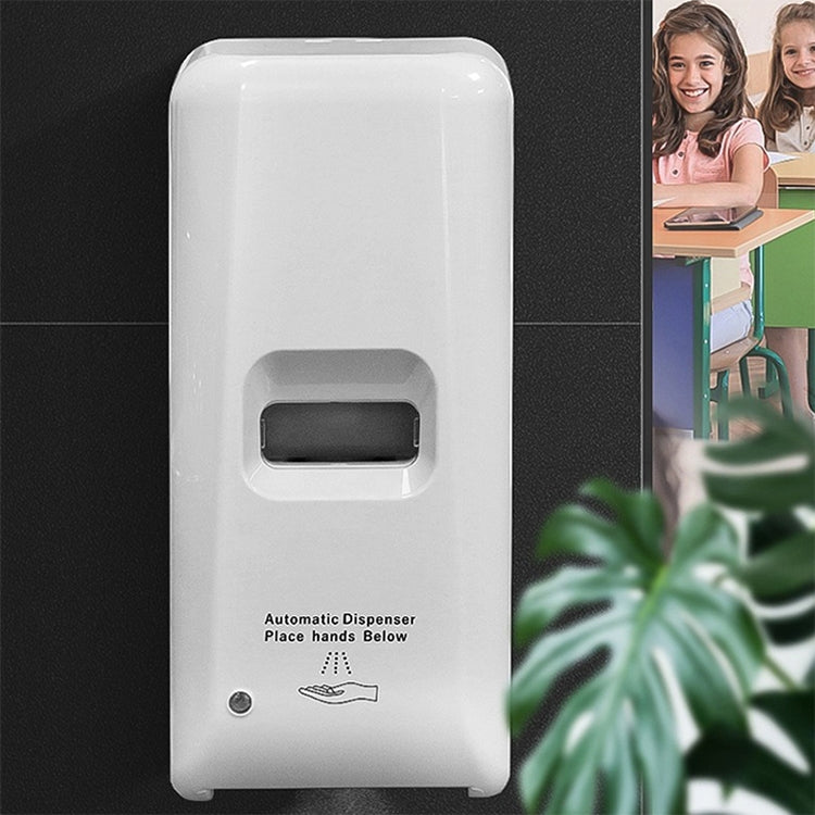 1000ml Wall-mounted Touchless Automatic Infrared Sensor Alcohol Liquid Spray Sanitizer Sterilization Dispenser, 1000ml Wall-mounted Sanitizer