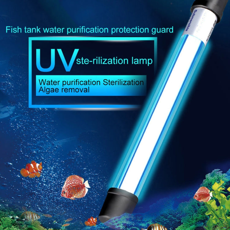 220V 9W UV Ultraviolet Algae Disinfection Fish Tank Lamp, EU Plug, 9W EU Plug