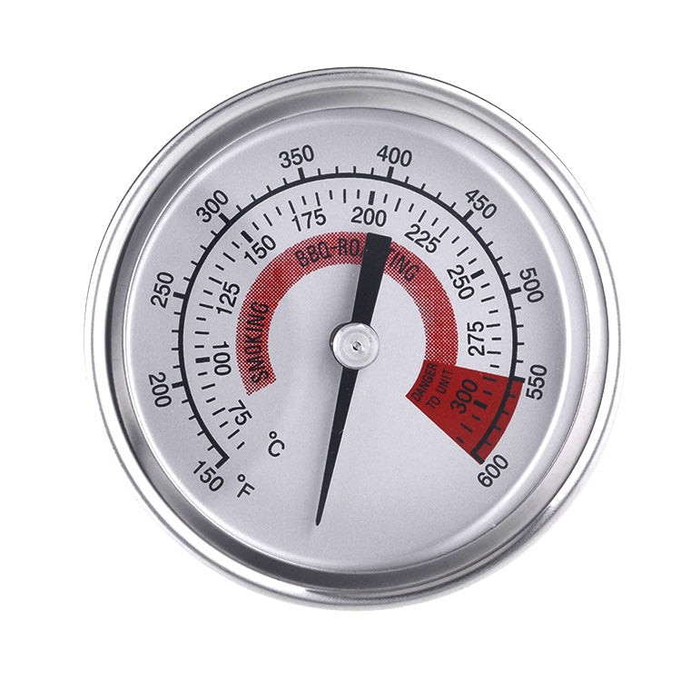 Stainless Steel Oven Thermometers BBQ Smoker Pit Grill Bimetallic Thermometer Temp Gauge Cooking Tools with Dual Display & Anti-fog Glass, WSS-411