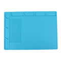 Maintenance Platform High Temperature Heat-resistant Repair Insulation Pad Silicone Mats with Screws Position, Size: 35cm x 25cm, 35cm x 25cm Blue, 35cm x 25cm Black