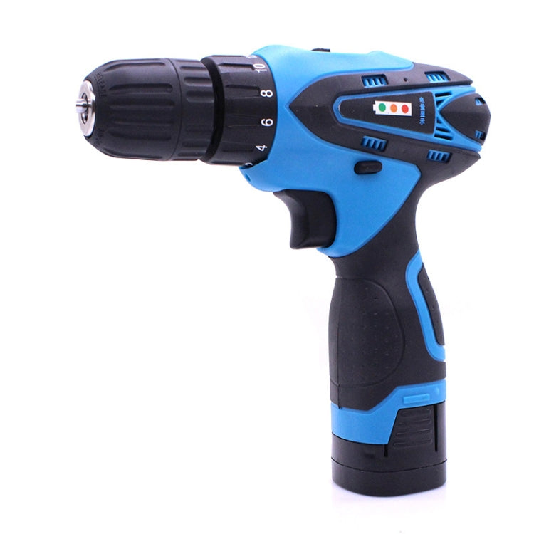 VOTO 16.8V Stepless Speed Regulation Rechargeable Hand Drill Set Electric Drill Power Tools with LED Light, AC 220V, US Plug, Random Color Delivery, 16.8V Dual Speed