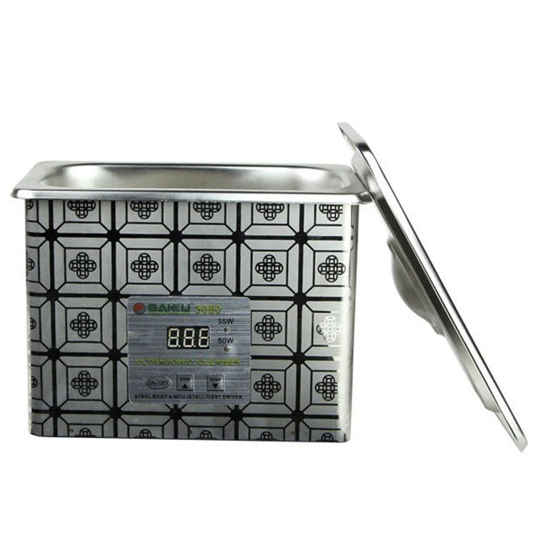 BAKU BK-3050 35W / 50W Adjustable 0.8L LCD Display Ultrasonic Cleaner, AC 110V, BK-3050 35W / 50W 0.8L 110V