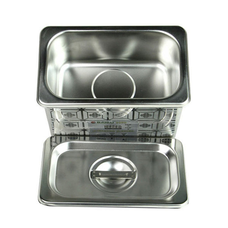 BAKU BK-3050 35W / 50W Adjustable 0.8L LCD Display Ultrasonic Cleaner, AC 110V, BK-3050 35W / 50W 0.8L 110V