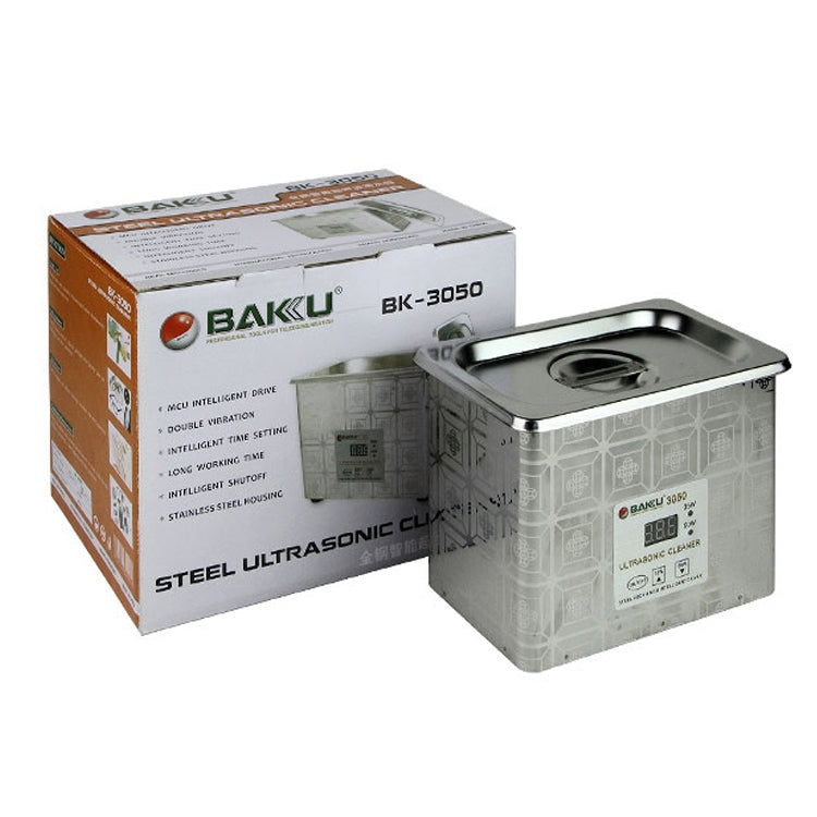 BAKU BK-3050 35W / 50W Adjustable 0.8L LCD Display Ultrasonic Cleaner, AC 110V, BK-3050 35W / 50W 0.8L 110V