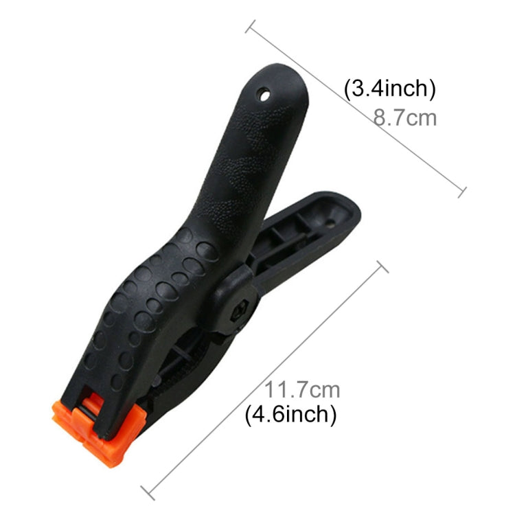 5 PCS Woodworking Photo Studio Photography Backdrop Nylon Clip Support Spring Clamp, Length: 117mm, Length: 117mm
