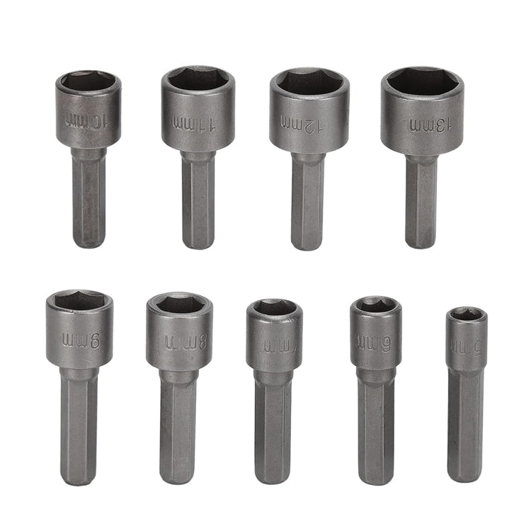9 PCS/Set 5-13mm Screwdriver Drive Head Socket Wrench, 5-13mm