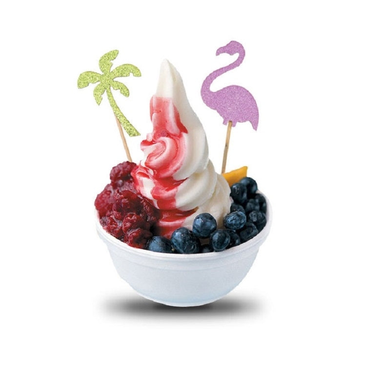 24pcs / Pack Holiday Theme Party Cake Dessert Table Decoration Inserted Card, 24pcs