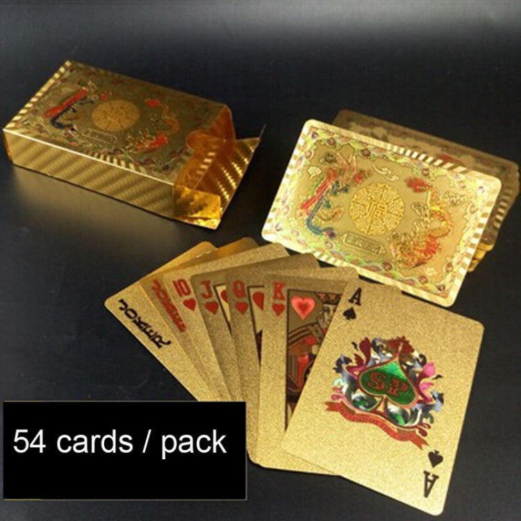Creative Frosted  Back Texture Plastic From Vegas to Macau Playing Cards Texas Poker Novelty Collection Gift, Golden Dragon and Phoenix Paper Box, Gold Double Dragon Kung Hei Fat Choy Paper Box, Golden Tattice Paper Box, Golden Dollar Paper Box        ...
