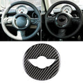 Car Steering Wheel Logo R Chassis Carbon Fiber Decorative Sticker for BMW MINI R55 / R56 / Countryman R60 / Paceman R61, For BMW MINI R55