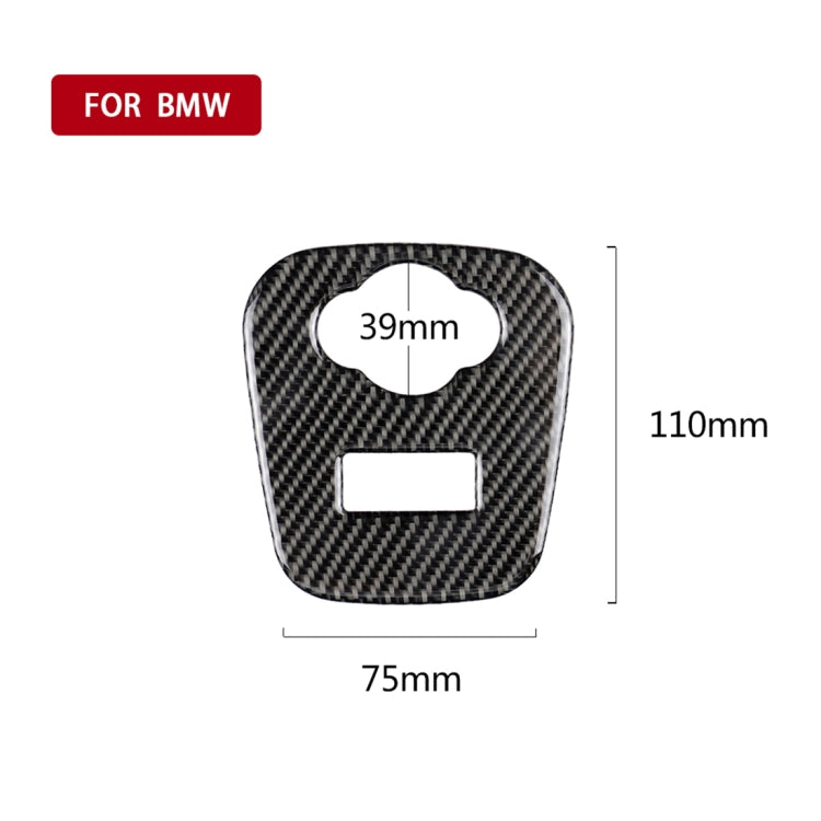 Car F Chassis Cigarette Lighter Cover Panel Carbon Fiber Decorative Sticker for BMW Mini Cooper F55 / F56 / F57, For BMW Mini F54