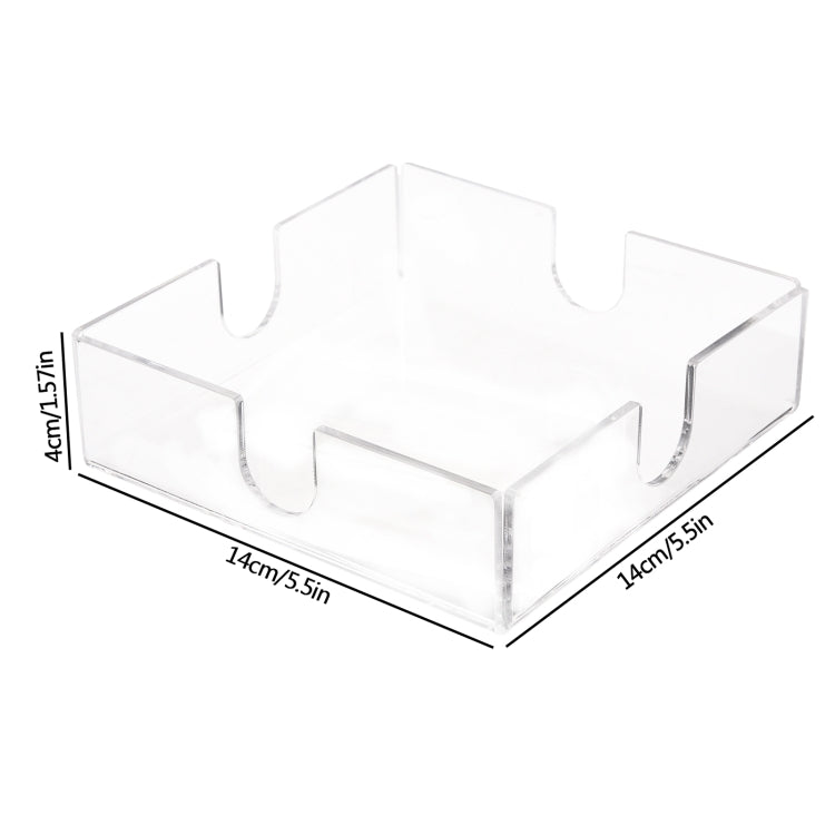 YX011 Transparent Acrylic Napkin Stand, YX011